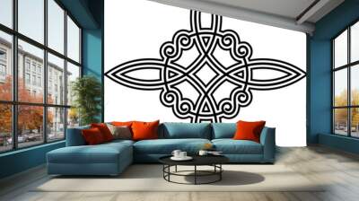 Witch`s Knot, Wicca, Power of four elements Wall mural